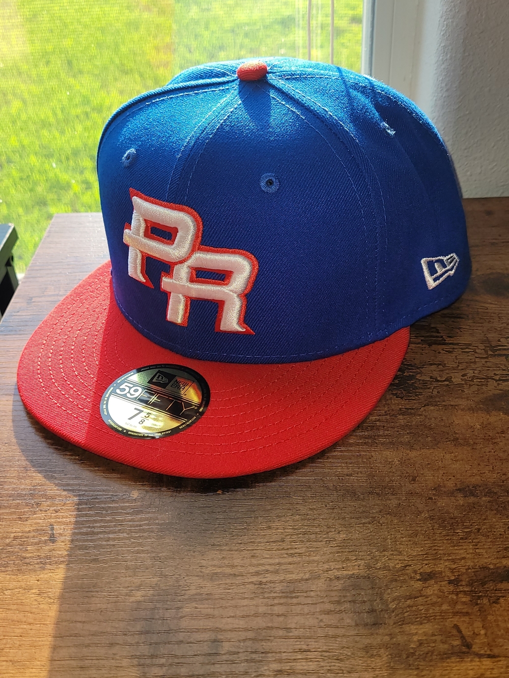 New Era Blue and Red PR Fitted Cap